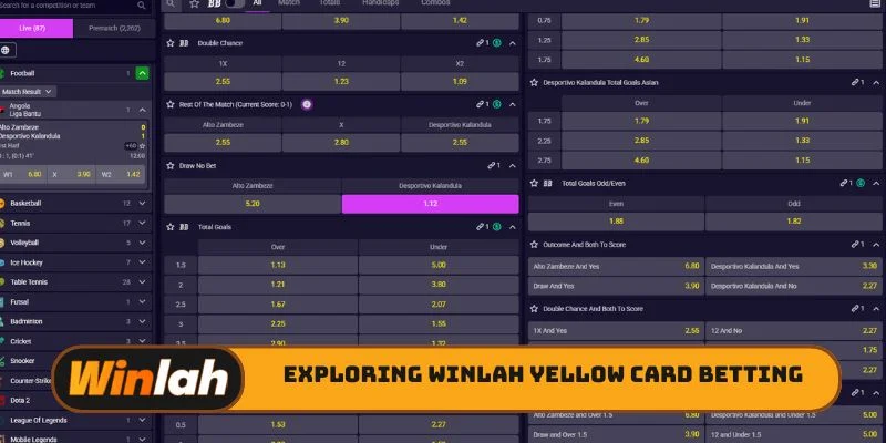 Exploring Winlah yellow card betting