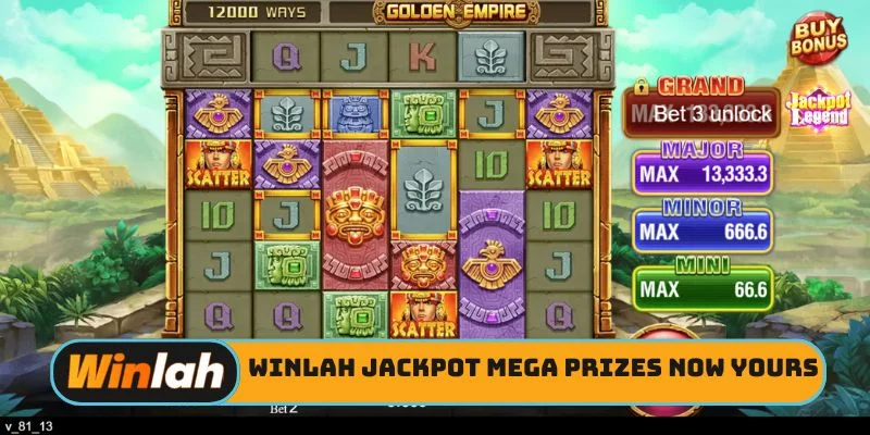 Winlah Jackpot mega prizes now yours